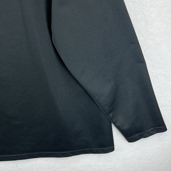 Nike Men’s Pullover Top Sz XXL Black Crew Neck Long Sleeve 100% Polyester EUC - Picture 7 of 11